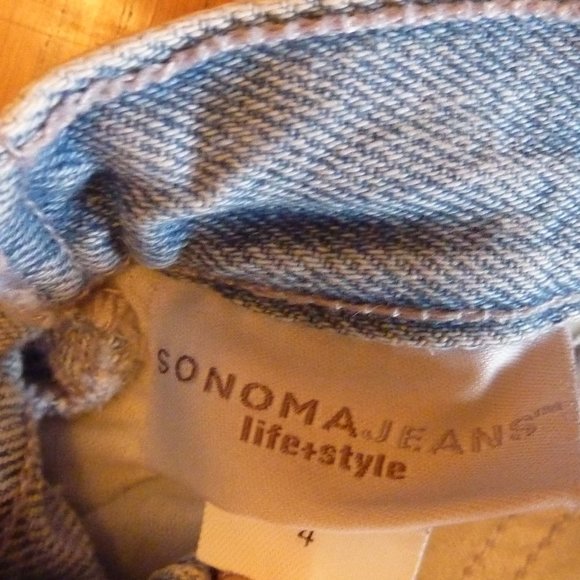 Little Girl Size 4 blue jeans Sonoma Regular excellent condition - Picture 5 of 5